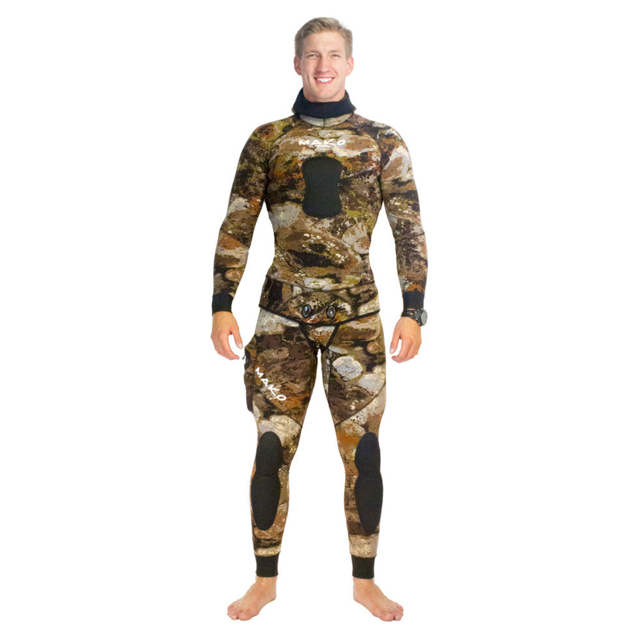 Conqueror of the High Seas 3枚セット Men's Yamamoto 3D Reef Camo 2 Piece Open Cell Wetsuit | MAKO