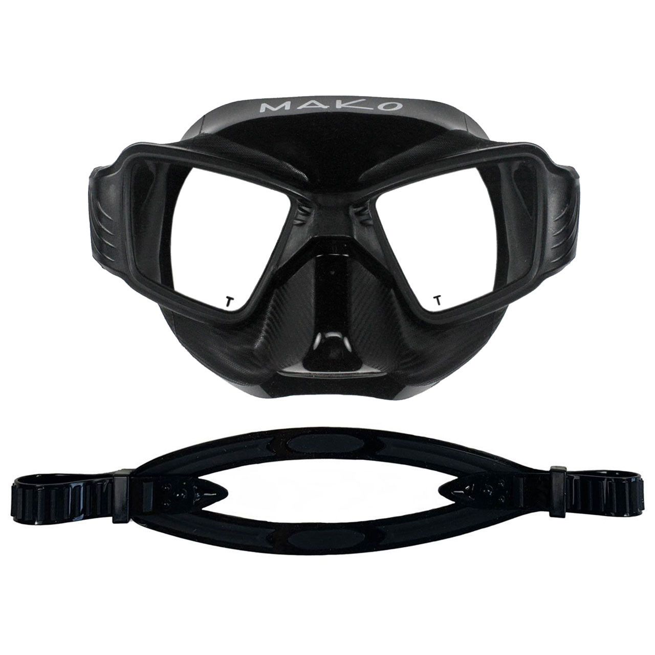 DEEPGEAR Extreme low volume spearfishing mask black silicon freediving mask  top spearfishing and dive gears tempered scuba mask
