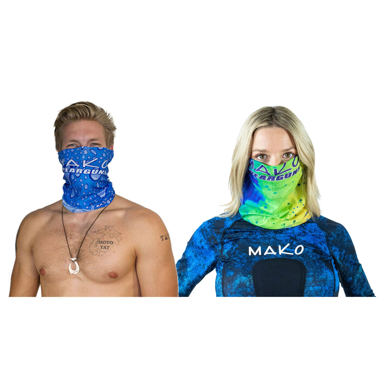 Mahi Mahi Bandana Face Mask Fishing Shield Scarf Neck Gaiter Sun Headwear  Tube