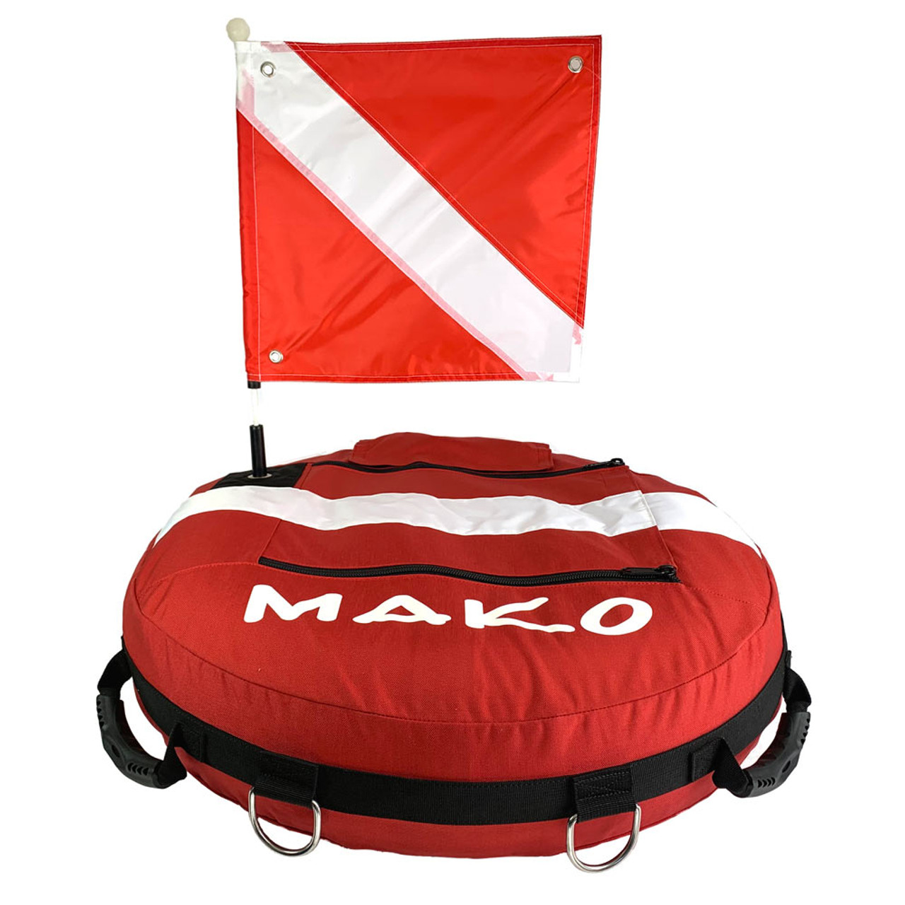 Scuba Diving Spearfishing Float Buoy with Dive Flag, D- Attachment