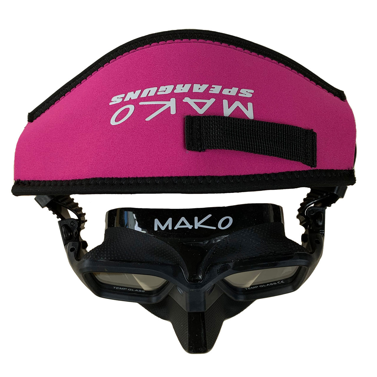 MAKO Neoprene Mask Strap Top View Pink