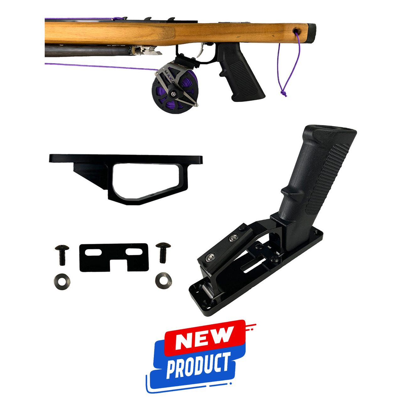 Mako 2.0 Version AR15 Speargun Handle W/Safety