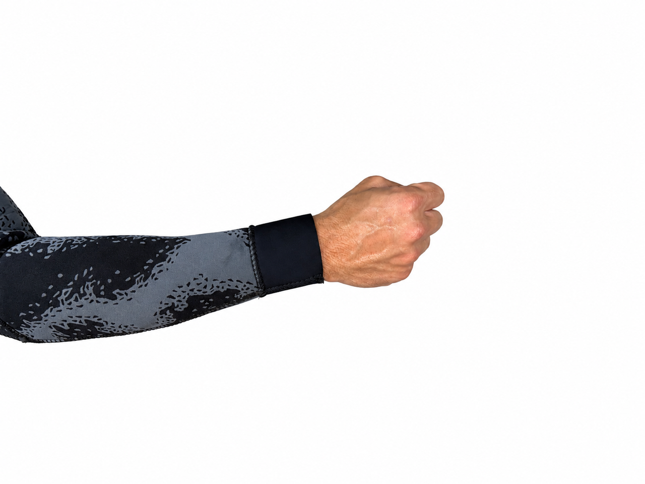 Wrist cuffs keep cold water out