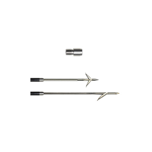 3 in 1 Traveler Pole Spear Converter with three detachable components displayed on white background