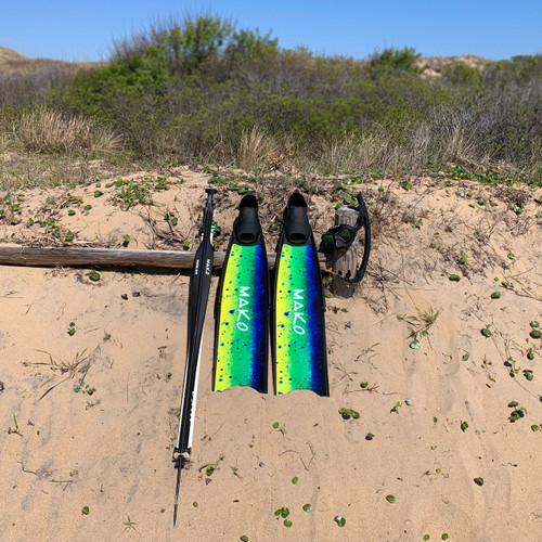 Pro Fiberglass Freedive Fins (Limited Edition Mahi Series) MAKO Spearguns
