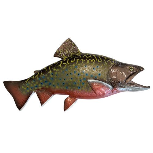 Brook Trout Half Sided Fiberglass Fish Mount (17.5 inch)