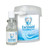 EarShield Water Repellent Ear Spray bottle and container with white pump dispenser, blue shield logo and labeling on white background