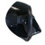 Black Minimus Freedive Mask shown from side angle, displaying compact design with dark lens and adjustable head strap