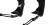 Black Minimus freedive mask shown from front and side angles with adjustable straps