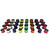 MAKO Spearguns Reel Line spools in multiple colors arranged in rows, showing red, white, blue, yellow, green, orange, purple, and pink options