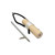 Hawaiian sling combo with natural wood handle, black rubber tubing, metal spear tip, and stainless steel shaft on white background