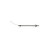 Pole Spear Tip Break Away SP3 with detachable shaft and barbed tip, side view on white background