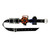 Quick Ditch Belt Reel with orange reel head, black belt, and metal hardware, top-down view
