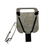 Quick Ditch Belt Reel in gray with black straps and attachment cord, front view