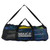 Mako Spearguns Ballistic Mesh dive bag in black with blue and green mesh panels, shoulder straps, front view