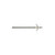 Pole Spear Tip Economical Double Flopper with barbed bronze head on dark shaft, angled right view