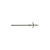 Pole Spear Tip Pro Double Flopper with barbed metal head on shaft, front view against white background