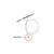 Slide Rings for Slip Tips with spear shaft connection, labeled diagram showing ring placement on shaft against white background