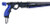 Titan Elite Speargun with blue grip and roller muzzle, displayed side view against white background