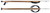 Wood speargun with enclosed track system shown from side angle, wooden stock with black grip and mechanical components