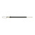 MAKO Muzzle bungies shooting line shock cord with swivel clip, black elastic cord and metal hardware on white background