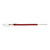MAKO Muzzle bungies shooting line shock cord with red webbing, swivel clip and metal carabiner, displayed horizontally