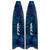 3D Blue Camo Pro Fiberglass Freedive Fin Blades