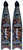 Pair of MAKO women's pro fiberglass freedive fins with interchangeable blades in reef camo pattern, shown from above