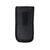 Black neoprene Mako Fish Flashers storage pouch with webbing loop, front view