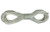 White braided nylon float line coiled in figure-eight pattern with center binding knot