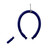 Blue Hook Style Load Assist with circular frame and attachment cord, front view