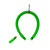 Bright green Hook Style Load Assist with metal swivel hook at top, displayed against white background