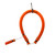 Bright orange Hook Style Load Assist with stainless steel swivel connector, coiled loop design against white background