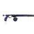 Blue and black MAKO Speargun Reel Vertical Pro Series mounted on speargun with reel mechanism visible