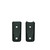 MAKO Speargun Reel Vertical Pro Series dark green neoprene pouches with white fasteners, front view