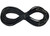 Black MAKO Bluewater Spearfishing Bungie coiled in infinity loop with metal connectors