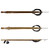 MAKO Santa Cruz Large Body Euro speargun with enclosed track and double roller trigger, shown in three angle views with wood grain finish and black components
