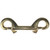 Brass double-ended snap hook connector for MAKO Oral Inflate Lift Bag, front view