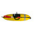 MAKO 3 Atmosphere spearfishing float in bright yellow with black equipment attachment system and red accents, top view