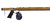 MAKO Speargun Reel Vertical Pro Series mounted on wooden speargun with blue reel and black handle mechanism