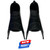 Black Competition Freediver Short Tendon Foot Pockets shown from top view, pair displayed side by side with new product badge