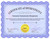 Certificate of Authenticity for Genuine Yamamoto Neoprene with purple scalloped border and gold seal