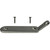 MAKO Ballast Cover with Line Anchor in gray, angled view showing mounting holes and included screws