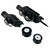 Black Ermes MAKO roller muzzles with metal wheels shown from above, including two assembly units and spare rubber wheels