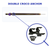 MAKO Croco Double Band Holder speargun anchor with black metal croco clamps and attachment hardware, side view