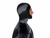 Men's Yamamoto Black Ops 2 Piece Open Cell Wetsuit, side profile showing hood and upper torso in black neoprene