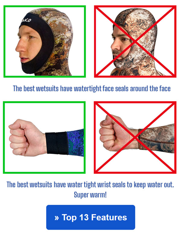 Womens 3D Reef Camo Wetsuit 2-Piece Open Cell | MAKO Spearguns