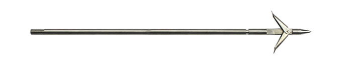 Optional Economical Double Flopper Pole Spear Tip and 6 inch Adapter Shaft