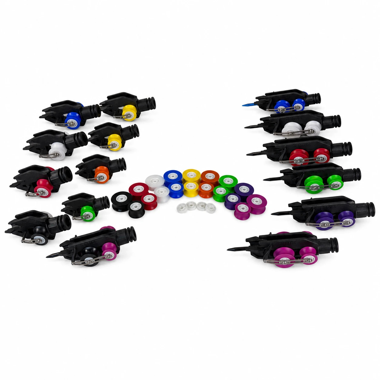 MAKO Titan Elite roller muzzle options &mdash; single and double with ceramic bearings