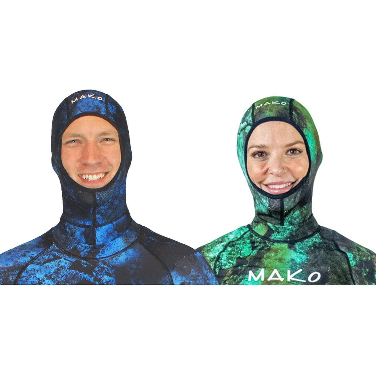 Lycra Hoods available in Blue Camo and Green Camo